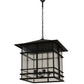 2nd Ave Lighting Tea House 30" Lantern Pendant in Textured Black Finish