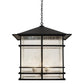 2nd Ave Lighting Tea House 30" Lantern Pendant in Textured Black Finish