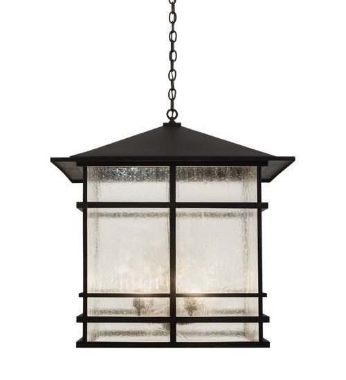 2nd Ave Lighting Tea House 30" Lantern Pendant in Textured Black Finish