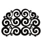 2nd Ave Lighting Tempest 48" Long Fireplace Screen in Blackwash Finish