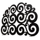 2nd Ave Lighting Tempest 48" Long Fireplace Screen in Blackwash Finish