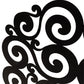 2nd Ave Lighting Tempest 48" Long Fireplace Screen in Blackwash Finish