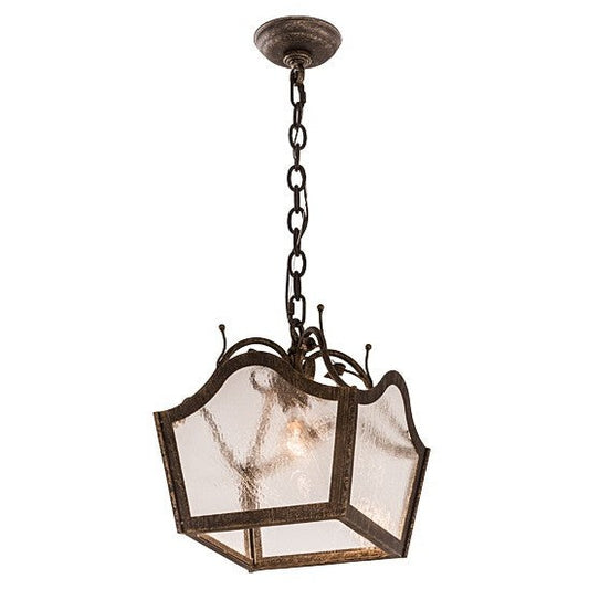 2nd Ave Lighting Terena 12" Square Pendant in English Bronze Finish