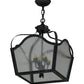 2nd Ave Lighting Terena 15" Square 4 Light Pendant in Antique Iron Gate Finish