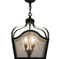 2nd Ave Lighting Terena 15" Square 4 Light Pendant in Antique Iron Gate Finish