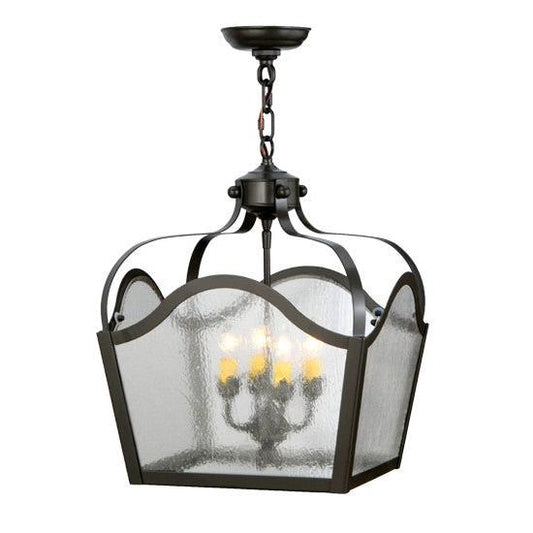 2nd Ave Lighting Terena 15" Square 4 Light Pendant in Timeless Bronze