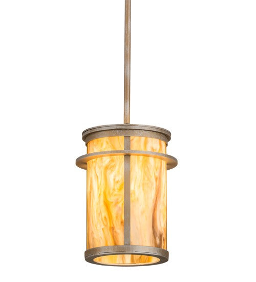 2nd Ave Lighting Theron 8" Wide Pendant in Antique Silver Finish