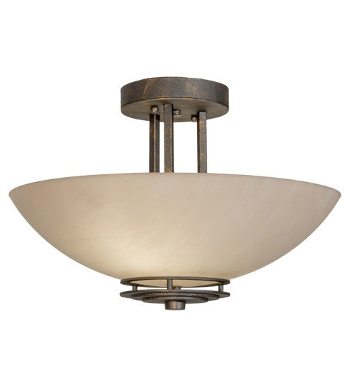 2nd Ave Lighting Thurston 15" Semi-Flushmount in French Bronze