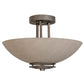 2nd Ave Lighting Thurston 15" Semi-Flushmount in French Bronze