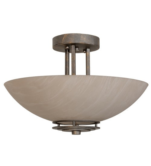 2nd Ave Lighting Thurston 15" Semi-Flushmount in French Bronze