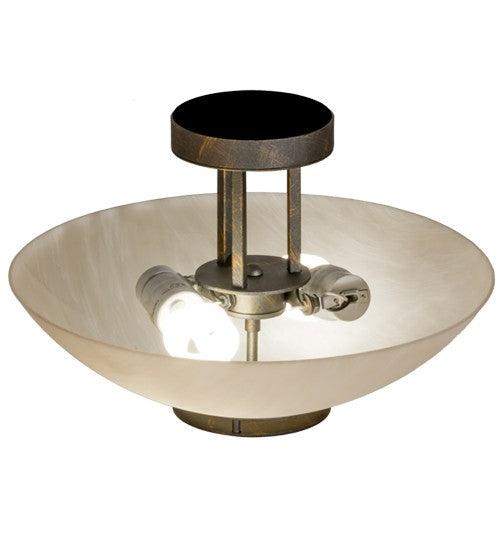 2nd Ave Lighting Thurston 15" Semi-Flushmount in French Bronze