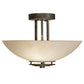 2nd Ave Lighting Thurston 15" Semi-Flushmount in French Bronze
