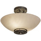 2nd Ave Lighting Thurston 15" Semi-Flushmount in French Bronze