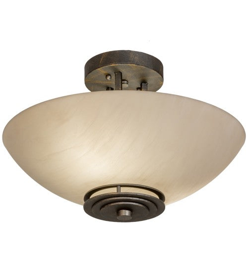 2nd Ave Lighting Thurston 15" Semi-Flushmount in French Bronze
