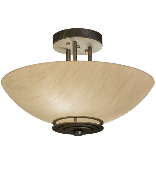 2nd Ave Lighting Thurston 15" Semi-Flushmount in French Bronze