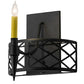 2nd Ave Lighting Topridge 12" Wall Sconce in Textured Black Finish