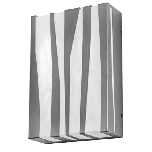 2nd Ave Lighting Tortuga Luna 10"Strip LED Whitestone Idalight Old Silver Wide Wall Sconce