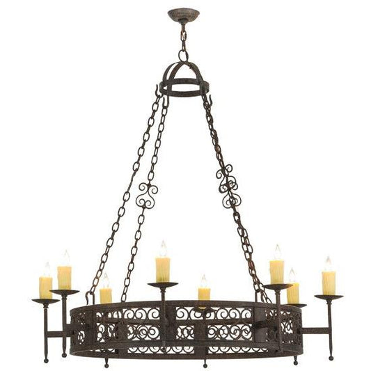 2nd Ave Lighting Toscano 48" Wide 8 LT Chandelier in Coffee Bean Finish