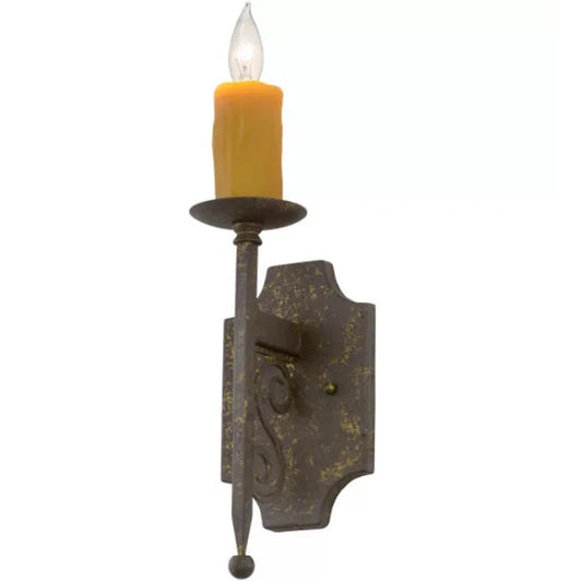 2nd Ave Lighting Toscano 5" 1-Light Pompeii Gold Wall Sconce