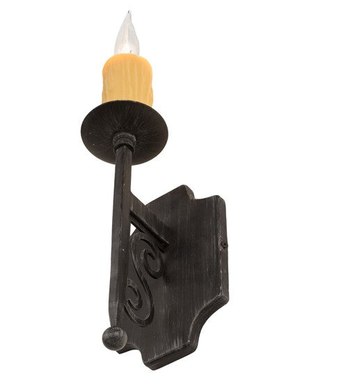 2nd Ave Lighting Toscano 5" Wall Sconce in Antique Iron Gate Finish