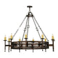 2nd Ave Lighting Toscano 60" Wide 10 LT Chandelier in Mahogany Bronze Finish