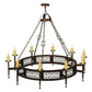 2nd Ave Lighting Toscano 60" Wide 10 LT Chandelier in Mahogany Bronze Finish