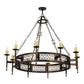 2nd Ave Lighting Toscano 60" Wide 10 LT Chandelier in Mahogany Bronze Finish