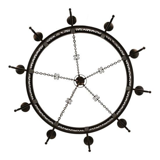 2nd Ave Lighting Toscano 60" Wide 10 LT Chandelier in Mahogany Bronze Finish