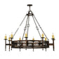 2nd Ave Lighting Toscano 60" Wide 10 LT Chandelier in Mahogany Bronze Finish