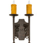2nd Ave Lighting Toscano 9" Wide 2 LT Wall Sconce in Cajun Spice Finish