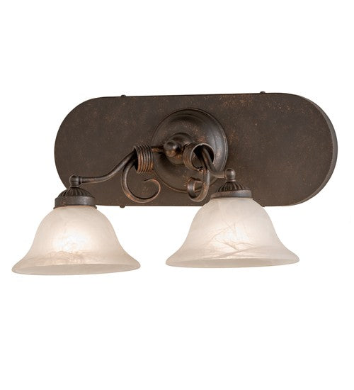 2nd Ave Lighting Trea 18" Wide 2 Light Vanity Light in Gilded Tobacco Finish