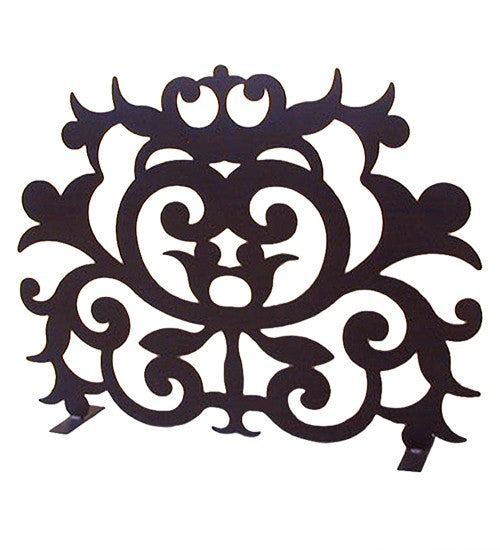 2nd Ave Lighting Tribal 42" Wide x 32" High Fireplace Screen in Blackwash Finish