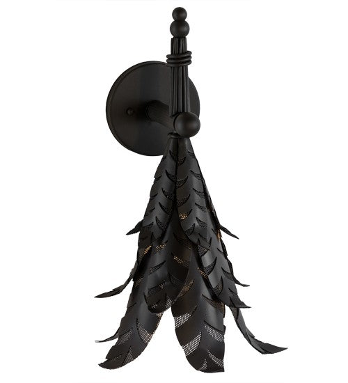 2nd Ave Lighting Tropical Palm 10" Wall Sconce in Timeless Bronze Finish