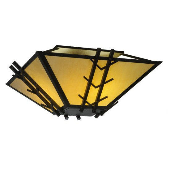 2nd Ave Lighting Turk 42" Square Semi-Flushmount in Antique Iron Gate Finish