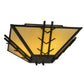 2nd Ave Lighting Turk 42" Square Semi-Flushmount in Antique Iron Gate Finish