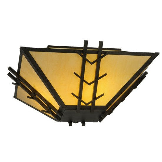 2nd Ave Lighting Turk 42" Square Semi-Flushmount in Antique Iron Gate Finish