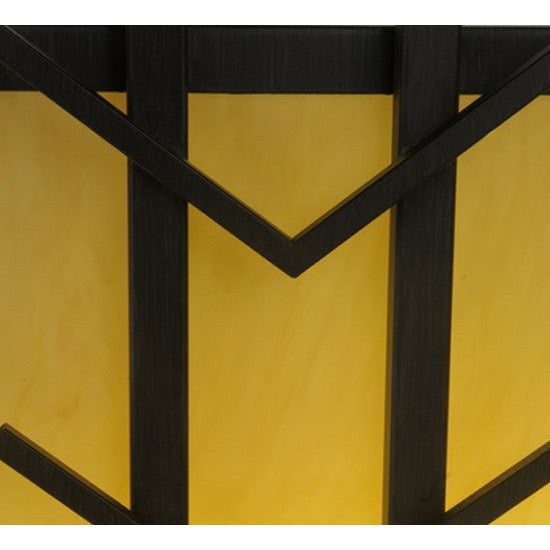 2nd Ave Lighting Turk 42" Square Semi-Flushmount in Antique Iron Gate Finish
