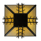 2nd Ave Lighting Turk 42" Square Semi-Flushmount in Antique Iron Gate Finish
