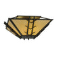 2nd Ave Lighting Turk 42" Square Semi-Flushmount in Antique Iron Gate Finish