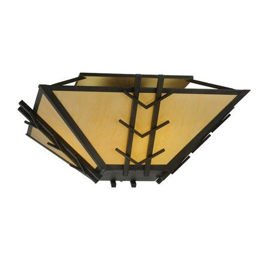 2nd Ave Lighting Turk 42" Square Semi-Flushmount in Antique Iron Gate Finish