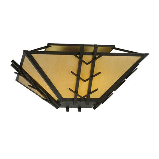 2nd Ave Lighting Turk 42" Square Semi-Flushmount in Antique Iron Gate Finish
