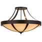 2nd Ave Lighting Urban 36" Spoked Semi-Flushmount in Timeless Bronze Finish