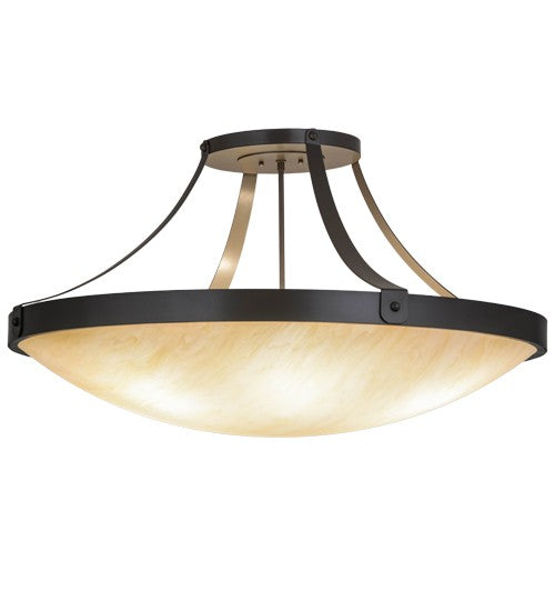 2nd Ave Lighting Urban 37" Semi-Flushmount in Timeless Bronze Finish