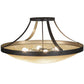 2nd Ave Lighting Urban 37" Semi-Flushmount in Timeless Bronze Finish
