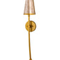 2nd Ave Lighting Verheven 5" Wide Wall Sconce in Transparent Gold Over Nickel Finish
