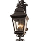 2nd Ave Lighting Vincente 11" Wide Lantern Wall Sconce in Blackwash Finish