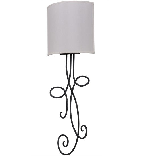 2nd Ave Lighting Volta 12" Wall Sconce in Antique Iron Gate Finish