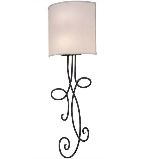 2nd Ave Lighting Volta 12" Wall Sconce in Antique Iron Gate Finish