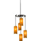 2nd Ave Lighting Vortex 34" Wide 5 LT Chandelier in Coffee Bean Finish