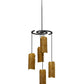 2nd Ave Lighting Vortex 34" Wide 5 LT Chandelier in Coffee Bean Finish
